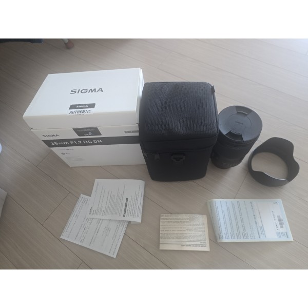 시그마 35 f1.2렌즈